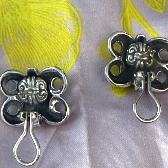 Lagos Ear Clip/Post Two-Tone Earrings - Picture 9 of 9